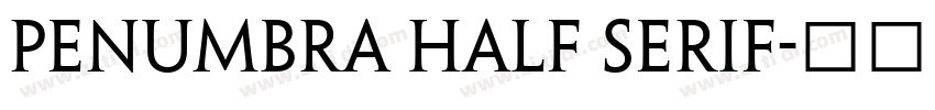 Penumbra Half Serif字体转换